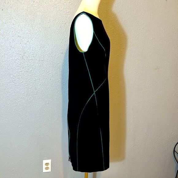 Lafayette 148 New York Deana piped trim sheath dress size 10 - Picture 8 of 14